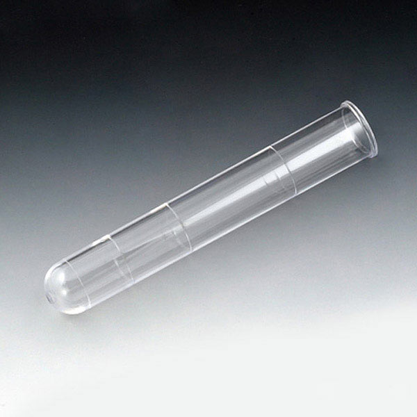 Globe Scientific Test Tube, 16 x 100mm (12mL), PS, with Rim, Graduated at 2.5, 5 & 10mL, 500/Bag, 4 Bags/Unit Test Tubes; Plastic Tubes; Round bottom tubes